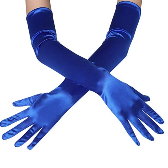 Assorted Colors of Long Satin Gloves for Ladies Formal Events - Picture 7 of 7